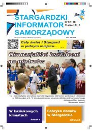 Stargardzki Informator SamorzÄdowy 3/2013 - Stargard SzczeciÅski ...