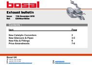 Exhaust bulletin - Bosal