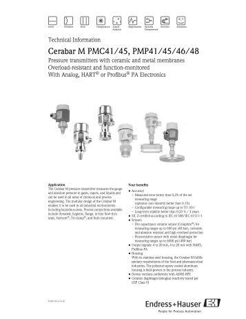 Cerabar M PMC41-PMC45-PMP41-PMP45-PMP46-PMP48