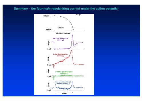 The action potential and the underlying ionic currents