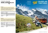 FAHRPLAN - Jungfraubahnen
