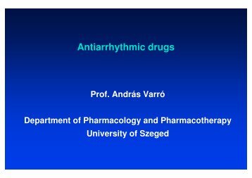 Antiarrhythmic drugs