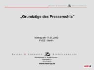 Vortragsmanuskript - Kazemi & Lennartz RechtsanwÃ¤lte