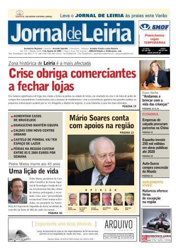 Crise obriga comerciantes a fechar lojas - Jornal de Leiria