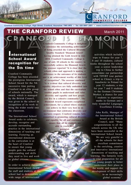 Cranford Review - March 2011
