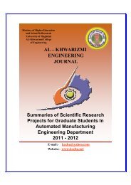 automated manufacturing processes - University of Baghdad