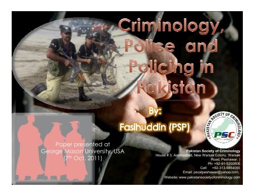 Presentation - Terrorism, Transnational Crime and Corruption Center