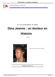 Dina Jeanne : un docteur en Histoire - Madagascar-Tribune.com