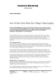 New 16-litre Volvo Penta Tier 3/Stage 3 diesel engine - Middle East ...