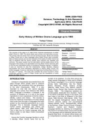 Original Research - STAR Journal