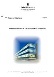 Verkehrsjahresbilanz 2011.pdf - Polizeidirektion Ludwigsburg