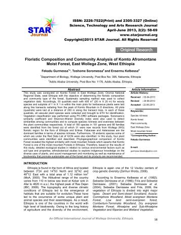 Original Research Original Research - STAR Journal