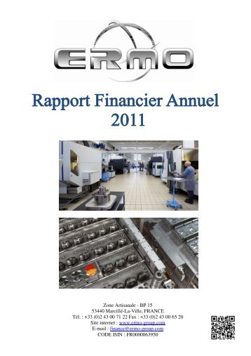 Rapport annuel 2011 - Groupe ERMO