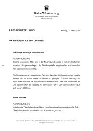 PRESSEMITTEILUNG - Polizeidirektion Ravensburg