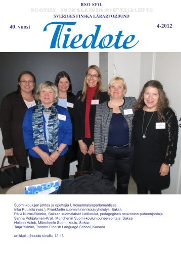 Tiedotteen voit lukea tästä.pdf - Tema Modersmål - Skolverket