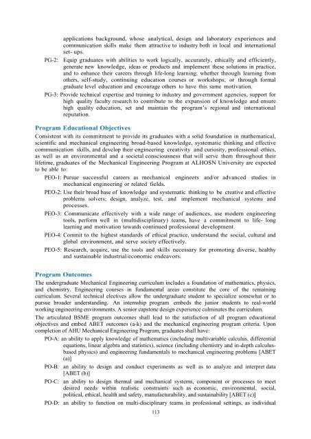 ALHOSN University Catalogue Global Knowledge with Local Vision ...