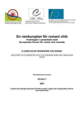 En ramkursplan för romani chib - Tema Modersmål