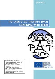 PET ASSISTED THERAPY (PAT) LEARNING WITH THEM