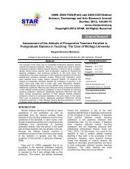 Original Research Original Research - STAR Journal