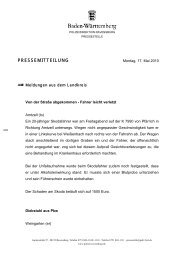 PRESSEMITTEILUNG - Polizeidirektion Ravensburg