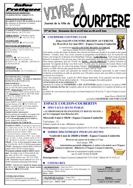 Bult 16-2011.pdf - Mairie de Courpière