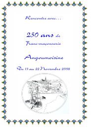 franc-maÃ§onnerie angoulÃªme 2008 - Grand Orient de France