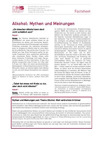 101203 DHS Factsheet Mythen und Meinungen - Aktionswoche ...