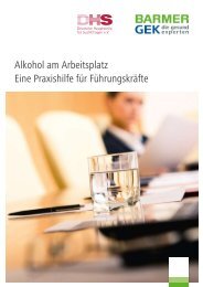 Alkohol am Arbeitsplatz Eine Praxishilfe fÃ¼r FÃ¼hrungskrÃ¤fte - DHS