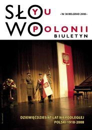 dziewiÄÄdziesiÄt lat niepodlegÅej polski 1918-2008 - Polonia-serbia ...