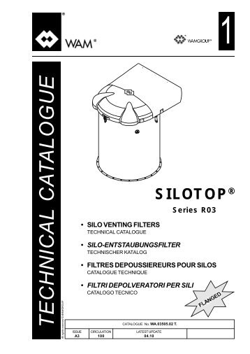 technic al ca talogue â¢ silo venting filters