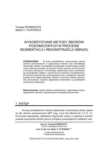 wykorzystanie metody zbiorÃ³w poziomicowych w procesie ...