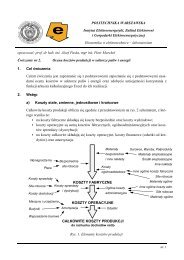 POLITECHNIKA WARSZAWSKA Instytut Elektroenergetyki, ZakÅad ...