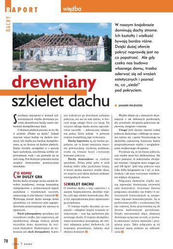 drewniany szkielet dachu - Budujemy Dom