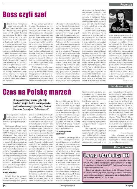 Gazeta do pobrania w pliku *pdf - SolidarnoÅÄ