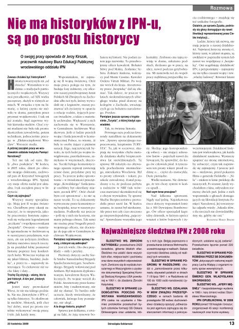 Gazeta do pobrania w pliku *pdf - Region Dolny ÅlÄsk NSZZ ...