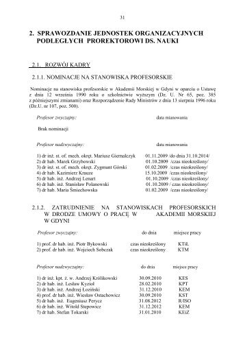 2. sprawozdanie jednostek organizacyjnych podlegÅych ...