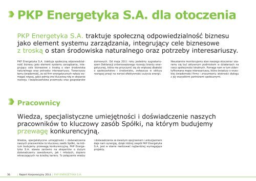 PKP Energetyka SA dla otoczenia