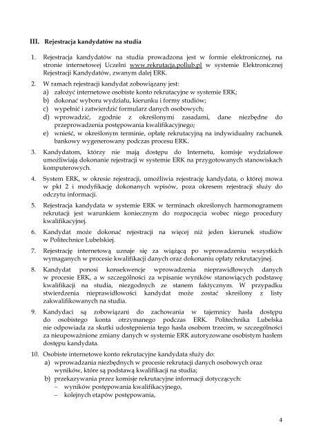 Uchwała Nr 11/2009/III - Politechnika Lubelska