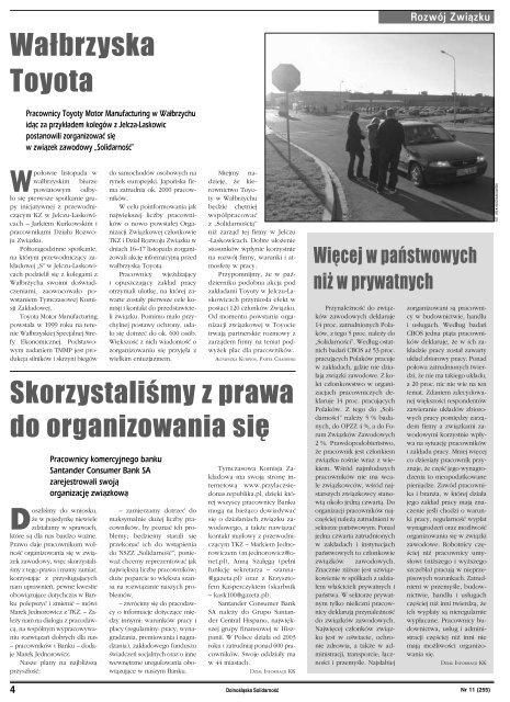 Gazeta do pobrania w pliku *pdf - Region Dolny ÅlÄsk NSZZ ...