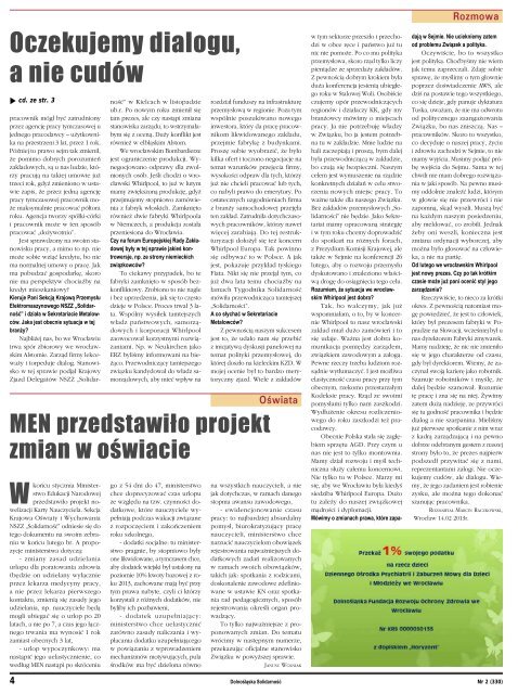 Gazeta do pobrania w pliku *pdf - Region Dolny ÅlÄsk NSZZ ...