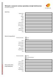Wniosek o zawarcie umowy sprzedaÅ¼y energii ... - PKP Energetyka