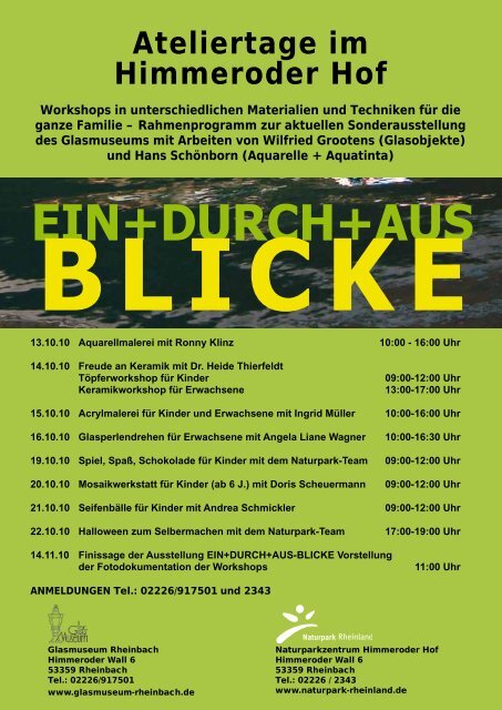 EIN+DURCH+AUS-BLICKE - Werkraum Mosaik