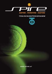 TRAININGSPROGRAMM - tennis club dornbirn