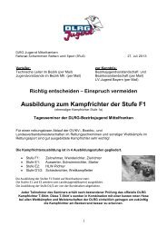 Kampfrichterausbildung F1 - DLRG-Jugend - Mittelfranken