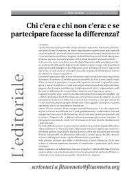 Chi c'era e chi non c'era: e se partecipare facesse la ... - FITA Veneto