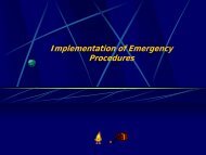Contribute to the implementation of Emergency Procedures