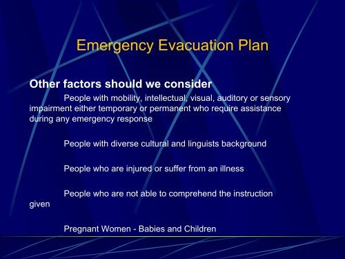 Contribute to the implementation of Emergency Procedures