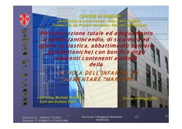 La riqualificazione della scuola Marconi di Firenze - Comune di ...