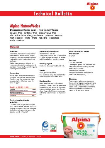 Technical Bulletin - Alpina