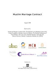 Marriage Contract - Muslim Parliament